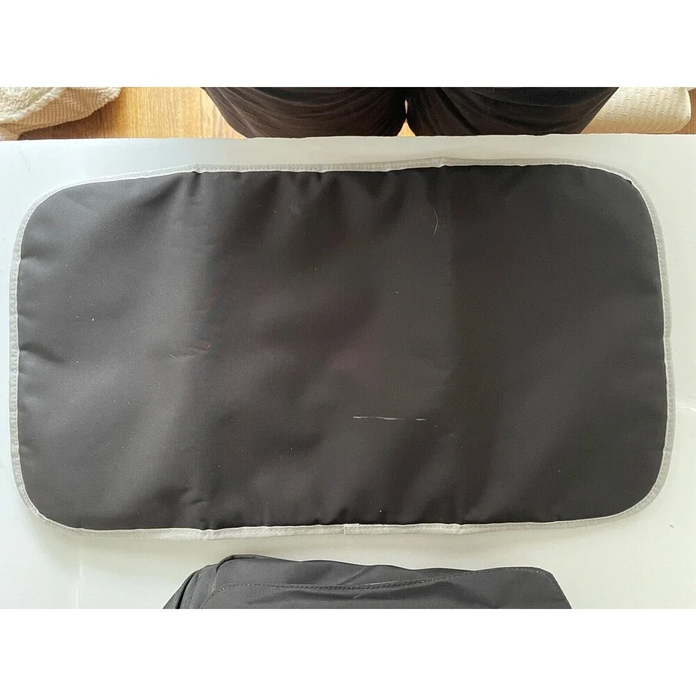 JuJuBe Black & Silver Diaper Bag Backpack with Changing Pad 11